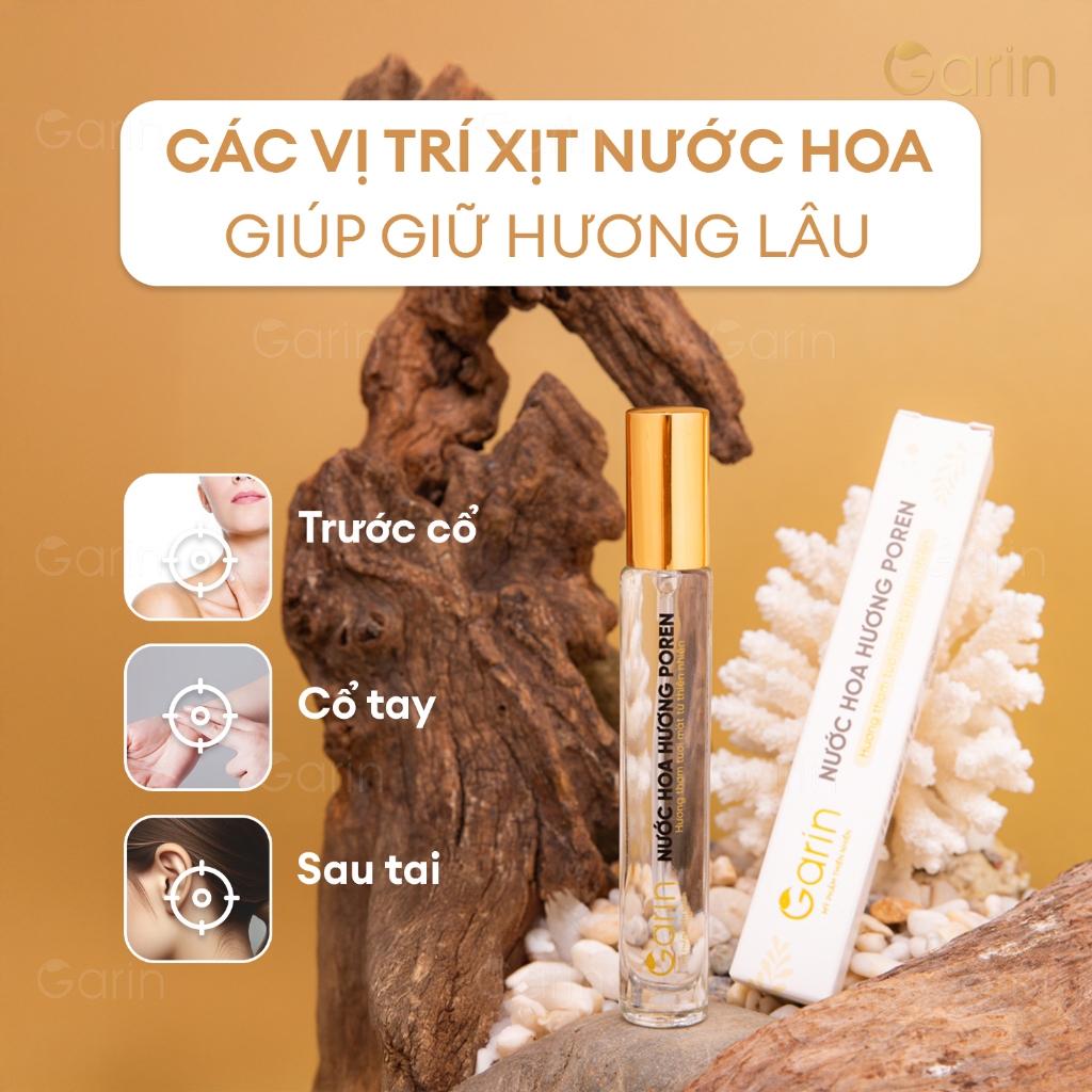 Ảnh Nước hoa nữ xịt thơm body mist toàn thân hương poren Garin 10ml giữ mùi lâu hương thơm tươi mát 4