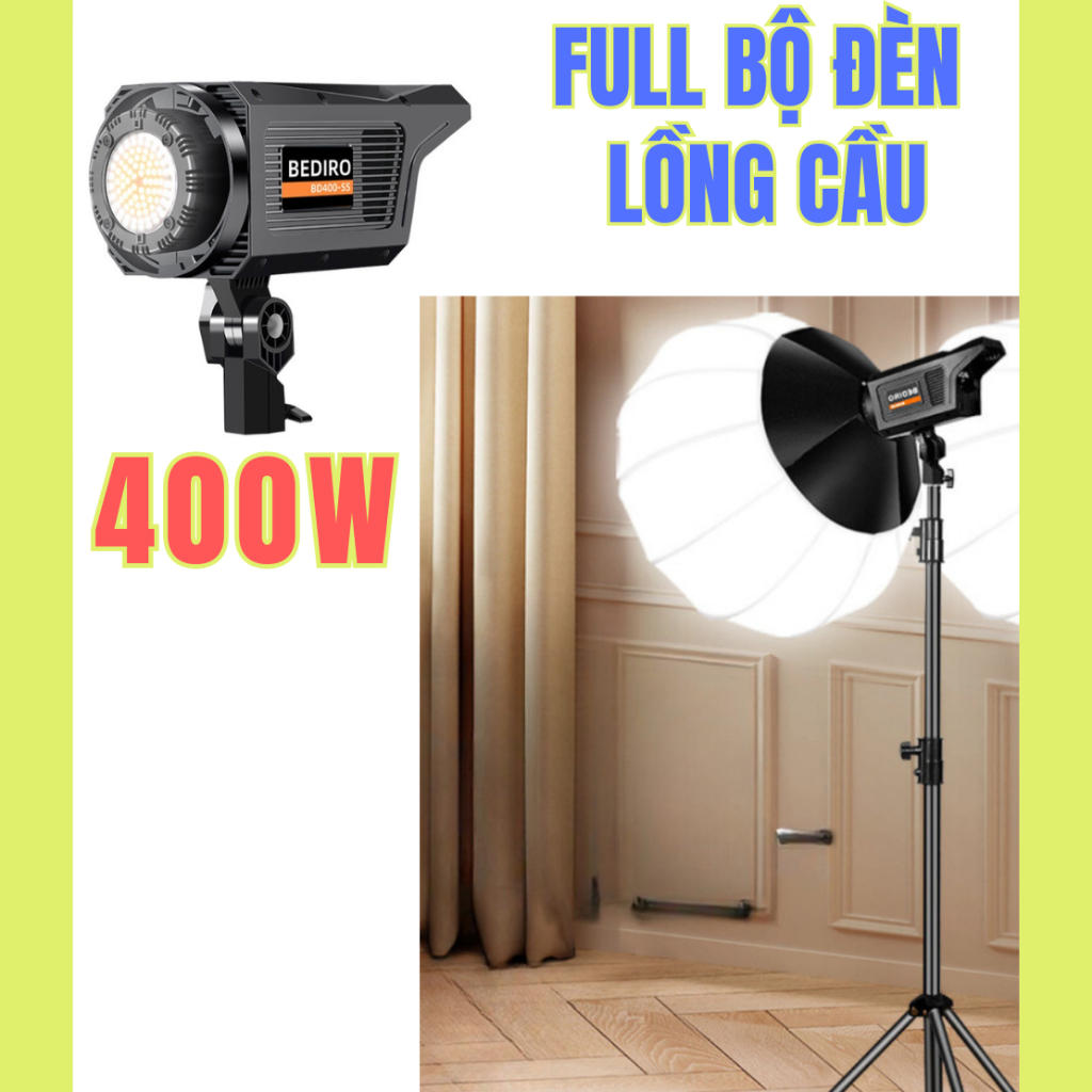 Bộ Đèn Bediro BD-400S LIVESTREAM Studio Công Suất Lớn Hoco. | Shopee ...