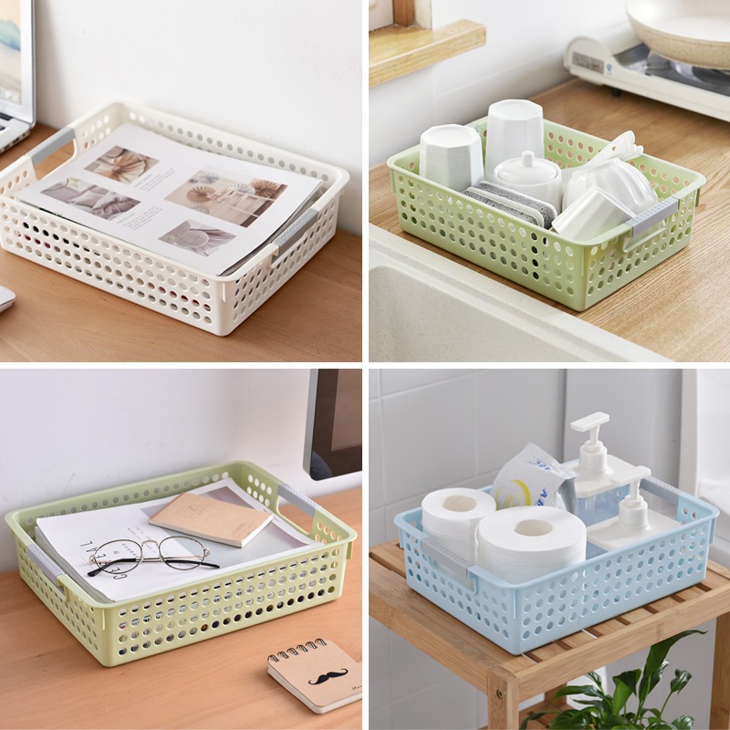 Combo 5 Khay Nhựa Ý Đựng Tài Liệu - Khay A4 B5 Đựng Đồ Đa Năng Việt Nhật