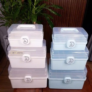Hộp Đựng Thuốc 3 Tầng,Hộp Đựng Thuốc, Đồ Y Tế Gia Đình Có Tay Cầm , HỘP ĐỰNG ĐỒ Y TẾ - HOPDUNGTHUOC