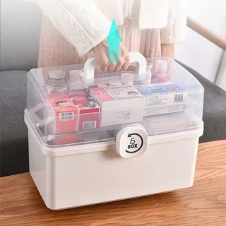 Hộp Đựng Thuốc 3 Tầng,Hộp Đựng Thuốc, Đồ Y Tế Gia Đình Có Tay Cầm , HỘP ĐỰNG ĐỒ Y TẾ - HOPDUNGTHUOC