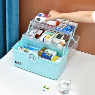 Hộp Đựng Thuốc 3 Tầng,Hộp Đựng Thuốc, Đồ Y Tế Gia Đình Có Tay Cầm , HỘP ĐỰNG ĐỒ Y TẾ - HOPDUNGTHUOC