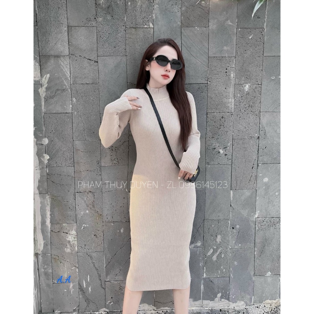 Váy Len Dáng Dài 105cm - Hàng Dày Đẹp – Chất Len Thích Mê