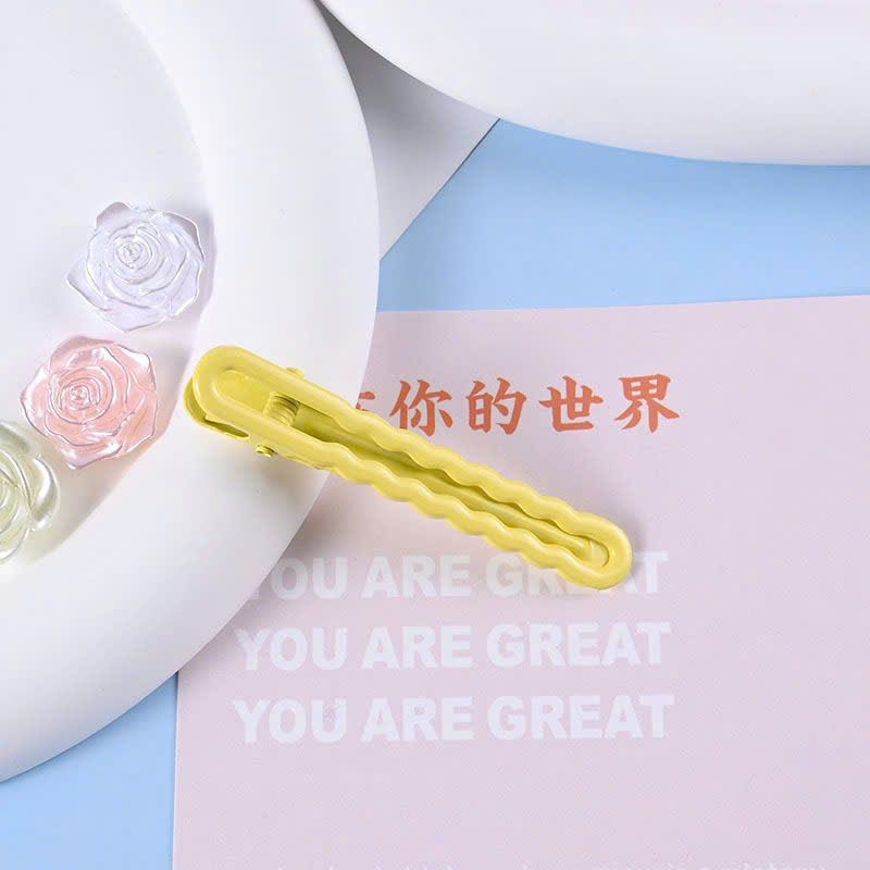 PHÔI KẸP GỢN SÓNG LOẠI DÀI ĐỦ MÀU SẮC XINH XẮN