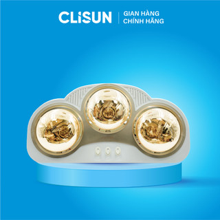 Đèn Sưởi Nhà Tắm Clisun | Đèn Sưởi Nhà Tắm 3 Bóng Treo Tường Công Nghệ Đức An Toàn Cho Mắt 825W