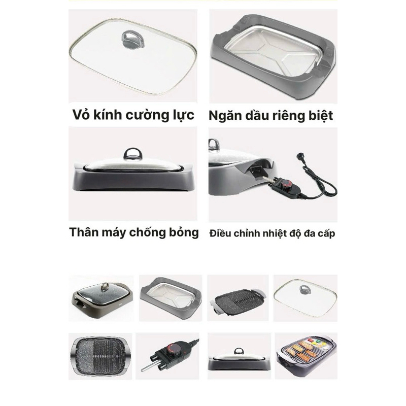 Bếp nướng đa năng 1500W chính hãng EUPA TSK-2742G