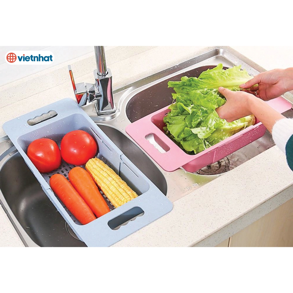 Khay Gác Bồn Rửa Bát Điều Chỉnh Kích Thước Chính Hãng VIỆT NHẬT (Mã 5613)