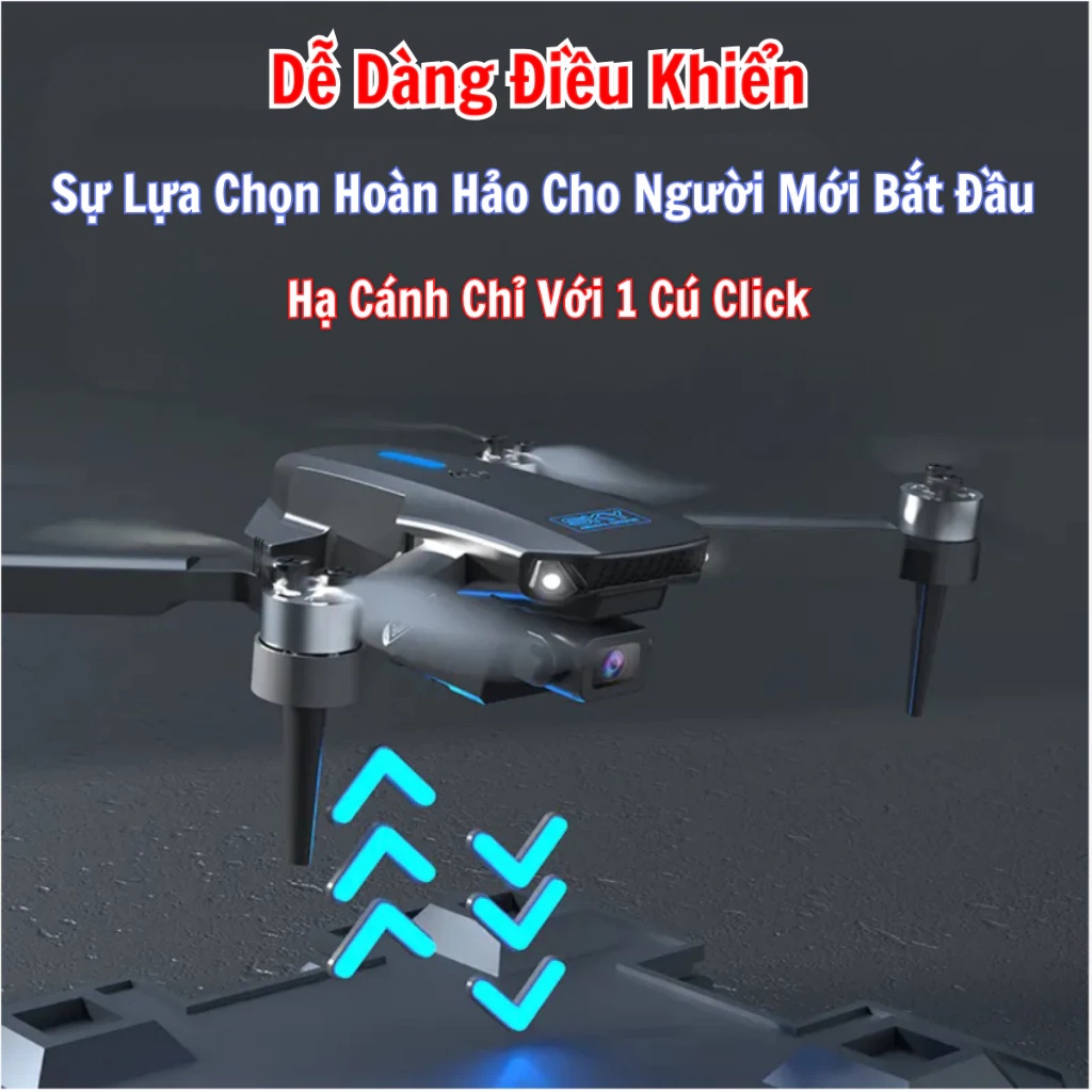 Flycam mini giá rẻ E88 E99 E100 Pro Max, Máy bay điều khiển Bản nâng cấp mới nhất, Flycam siêu sáng