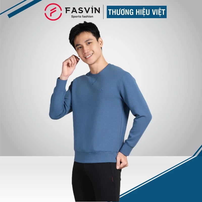 Áo Sweater Fasvin AD24641.HN chất nỉ thể thao vải nhẹ xốp mềm mại ấm áp — ảnh 1