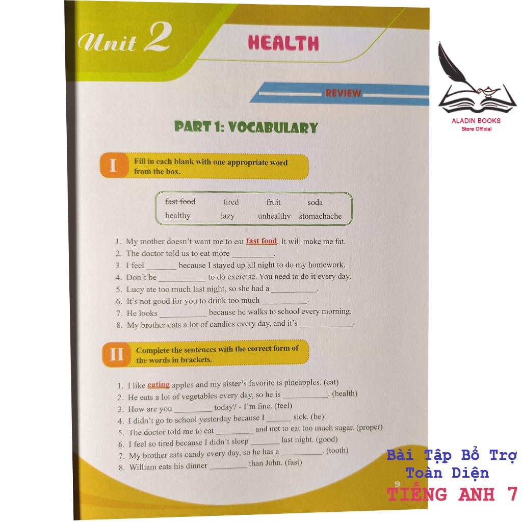 Sách- Bài Tập Bổ Trợ Toàn Diện Tiếng Anh Lớp 7