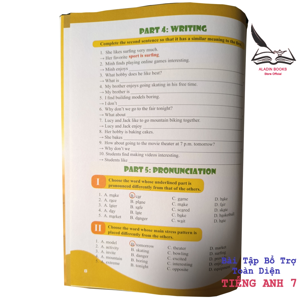 Sách- Bài Tập Bổ Trợ Toàn Diện Tiếng Anh Lớp 7
