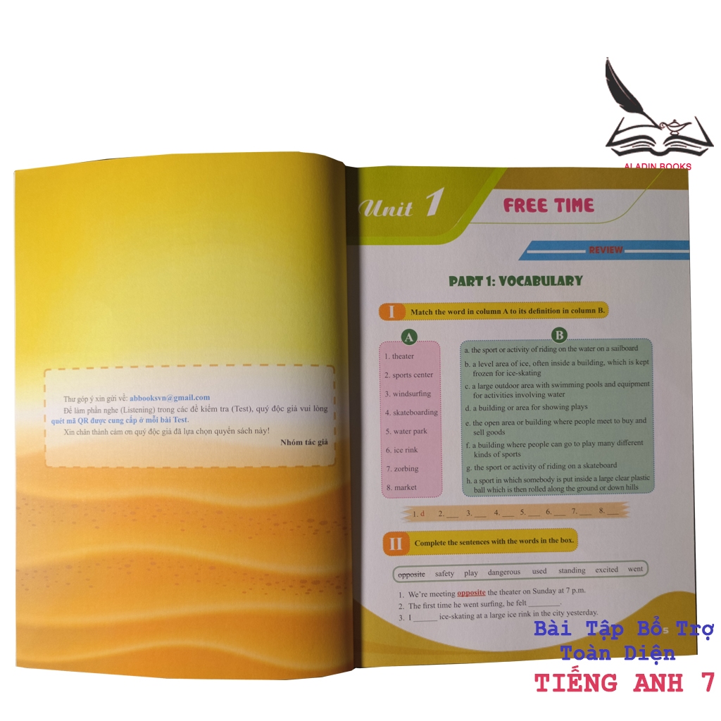 Sách- Bài Tập Bổ Trợ Toàn Diện Tiếng Anh Lớp 7