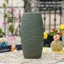 Bình Hoa Gốm Sứ Bát Tràng Dáng Bom Vân Ngang Men Mộc Decor Trang Trí Phòng Khách GomDecorTSC