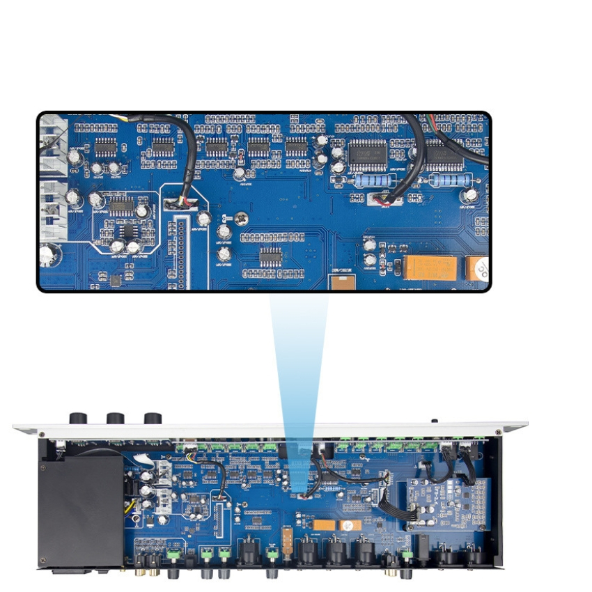 Vang cơ chống hú LX9 - Chống hú rít tự động, chip số DSP xử lý âm thanh hay, tích hợp cổng quang điều chỉnh đơn giản