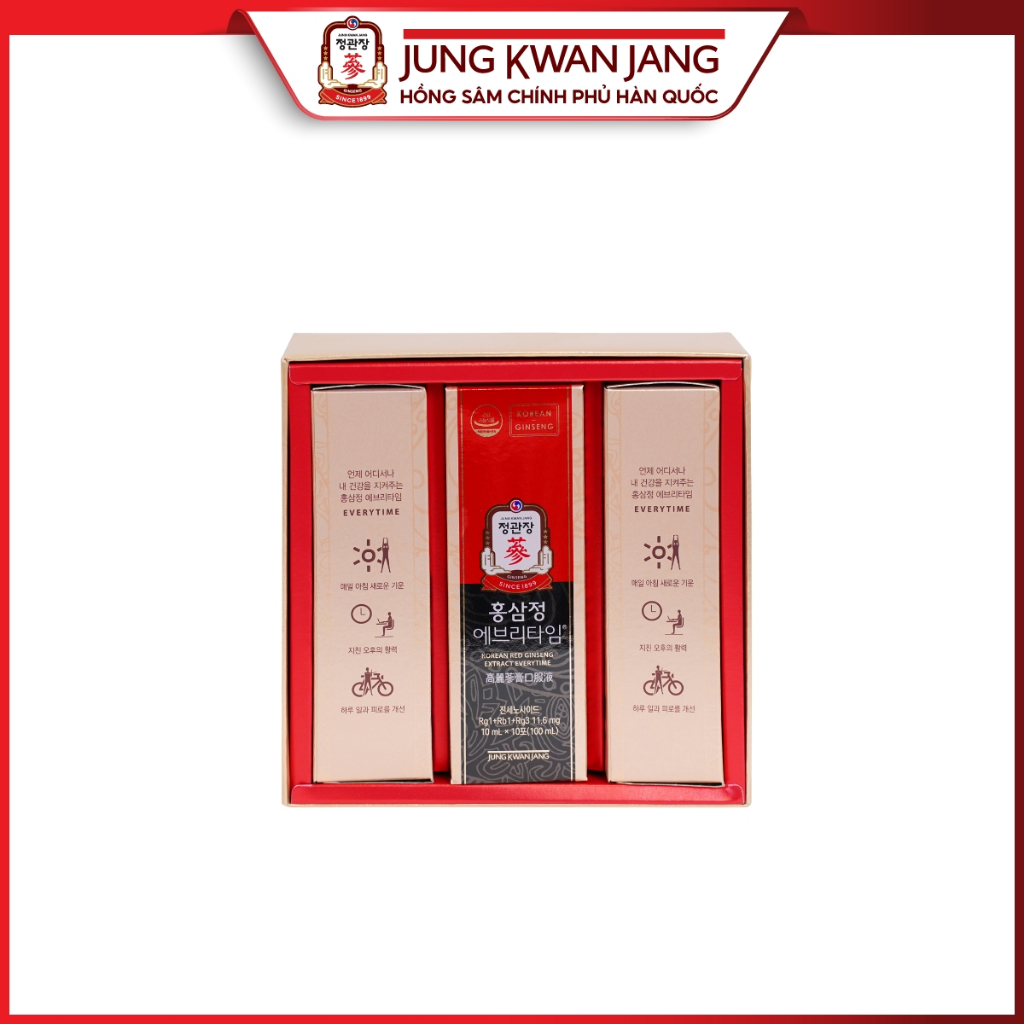 Ảnh Tinh Chất Hồng Sâm Pha Sẵn KGC Jung Kwan Jang EveryTime Original (30 gói x 10ml) 3