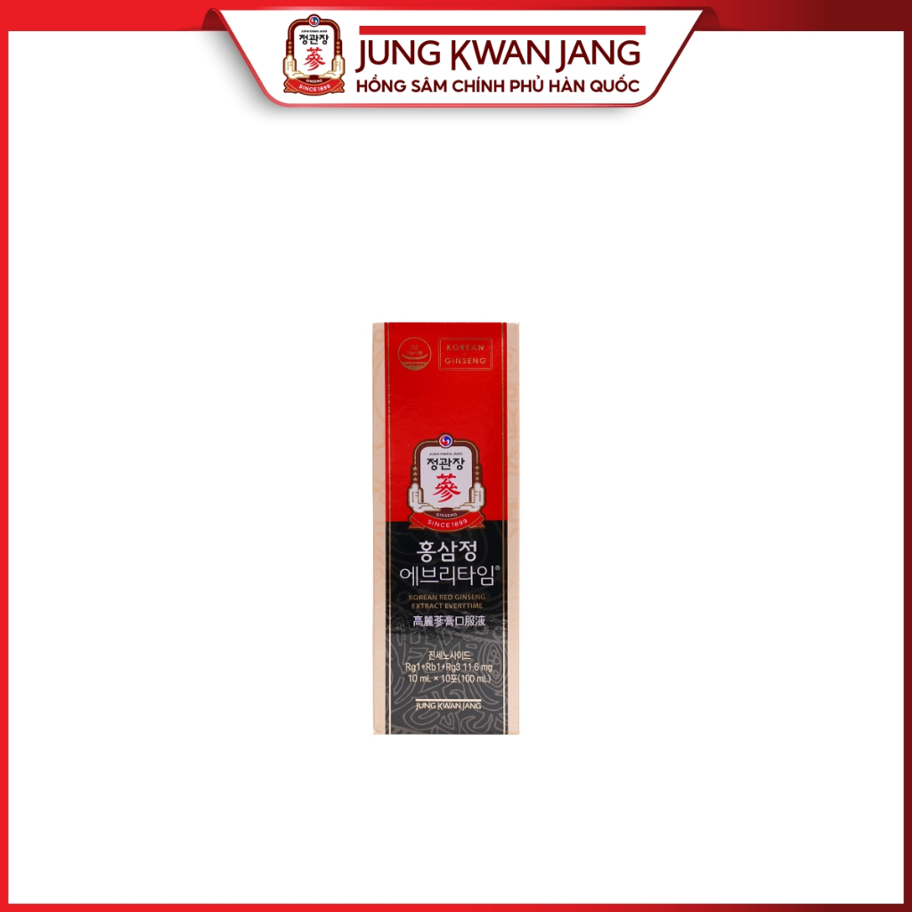 Ảnh Hồng Sâm Hàn Quốc Tinh Chất Pha Sẵn KGC Jung Kwan Jang EveryTime Original 10 ml x 10 gói 2
