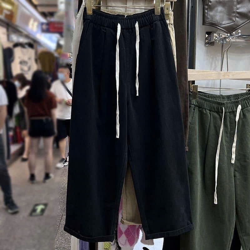 Quần Baggy Bigsize Lưng Thun Vải Kaki  From Chuẩn Dành Cho Nữ Chubby Che Khuyết Điểm Q521