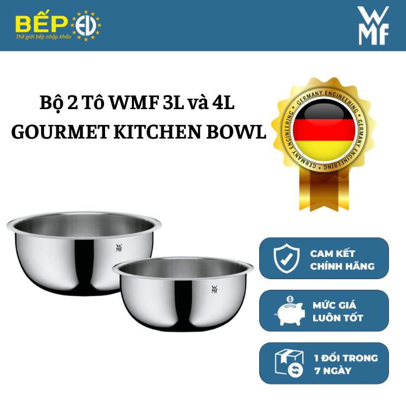 Bộ 2 Tô Inox WMF GOURMET Chất Liệu Thép Không Gỉ Cromargan Cao Cấp, Bền ...
