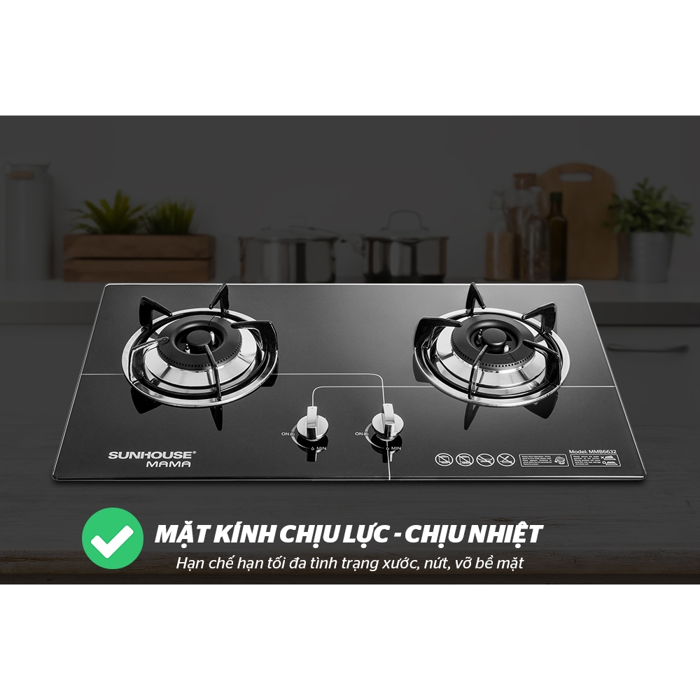 Ảnh Bếp gas âm 2 vùng nấu Sunhouse Mama MMB6632 - Hàng chính hãng 3