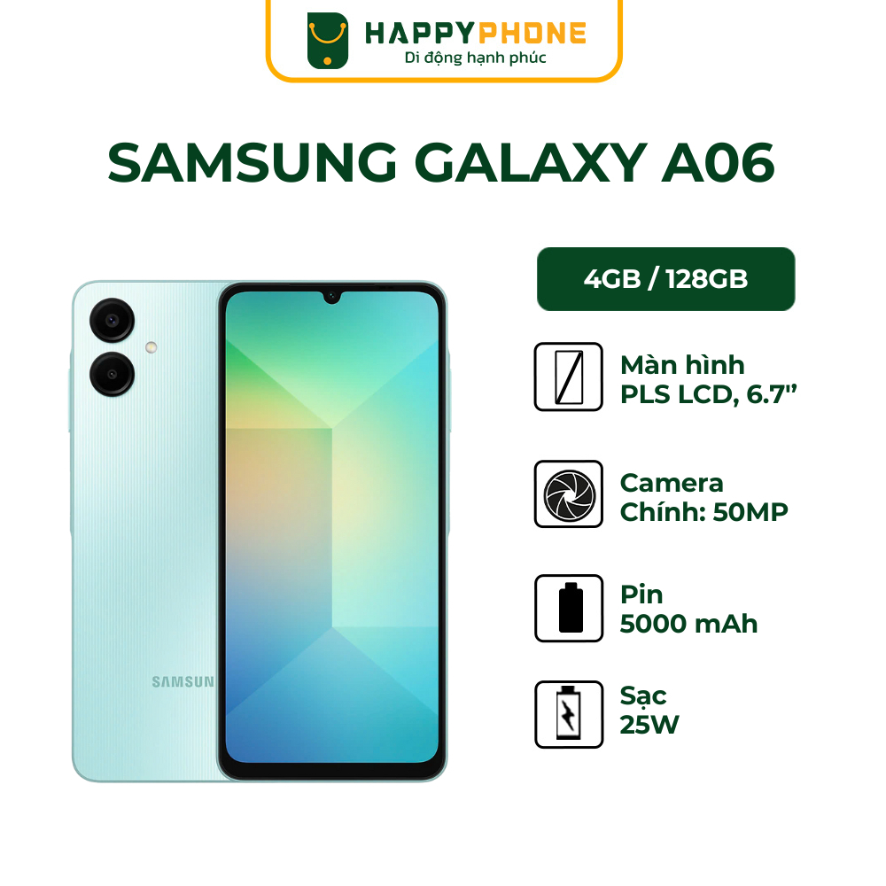 Ảnh Điện thoại Samsung Galaxy A06 - Hàng chính hãng, Mới 100%, Bảo hành 12 tháng 2