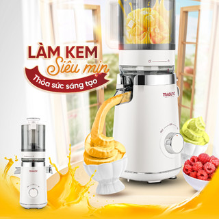 Máy ép chậm Masuto MS Fresh ép nguyên quả kiệt bã công suất 150W, đường kính ống tiếp 120 mm