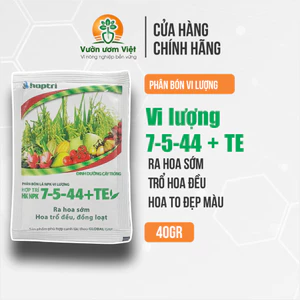 Phân bón lá 7-5-44+TE dưỡng hoa đẹp màu, hoa nở sớm, lâu tàn, lá dày dặn, cứng cáp - 40gr