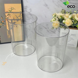 Thùng đựng rác trong suốt ECO đơn giản sang trọng, Xô trong suốt đa năng cắm hoa, đựng đồ tiện lợi