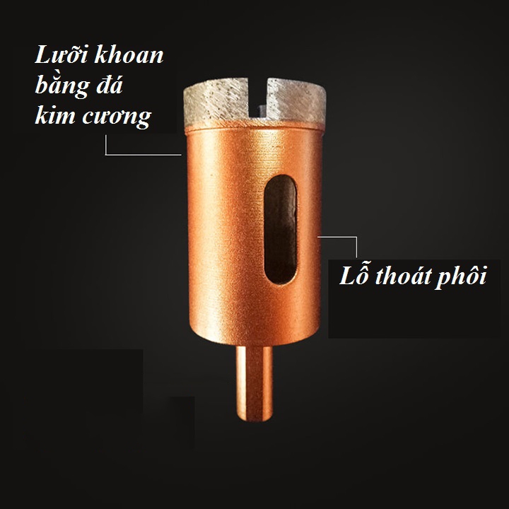Mũi khoan đa năng - mũi khoan đá hoa cương - mũi khoan gạch men - mũi khoan kính (Cỡ Lớn)
