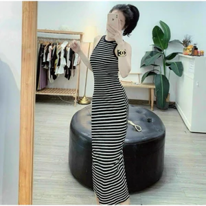 Đầm body/đầm ôm/ maxi dáng dài sọc kẻ hàng đẹp thời trang HOTGIRL sexy Đi Tiệc quá chuẩn