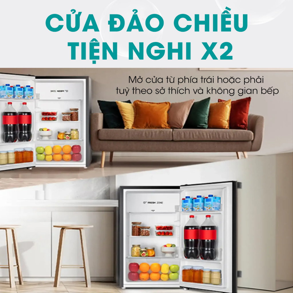 Tủ lạnh Mini Hisense 94L HR09DB - Tiết kiệm | Làm lạnh nhanh | Giảm ồn - Chính Hãng - BH 2 Năm - Miễn Phí Giao Hàng