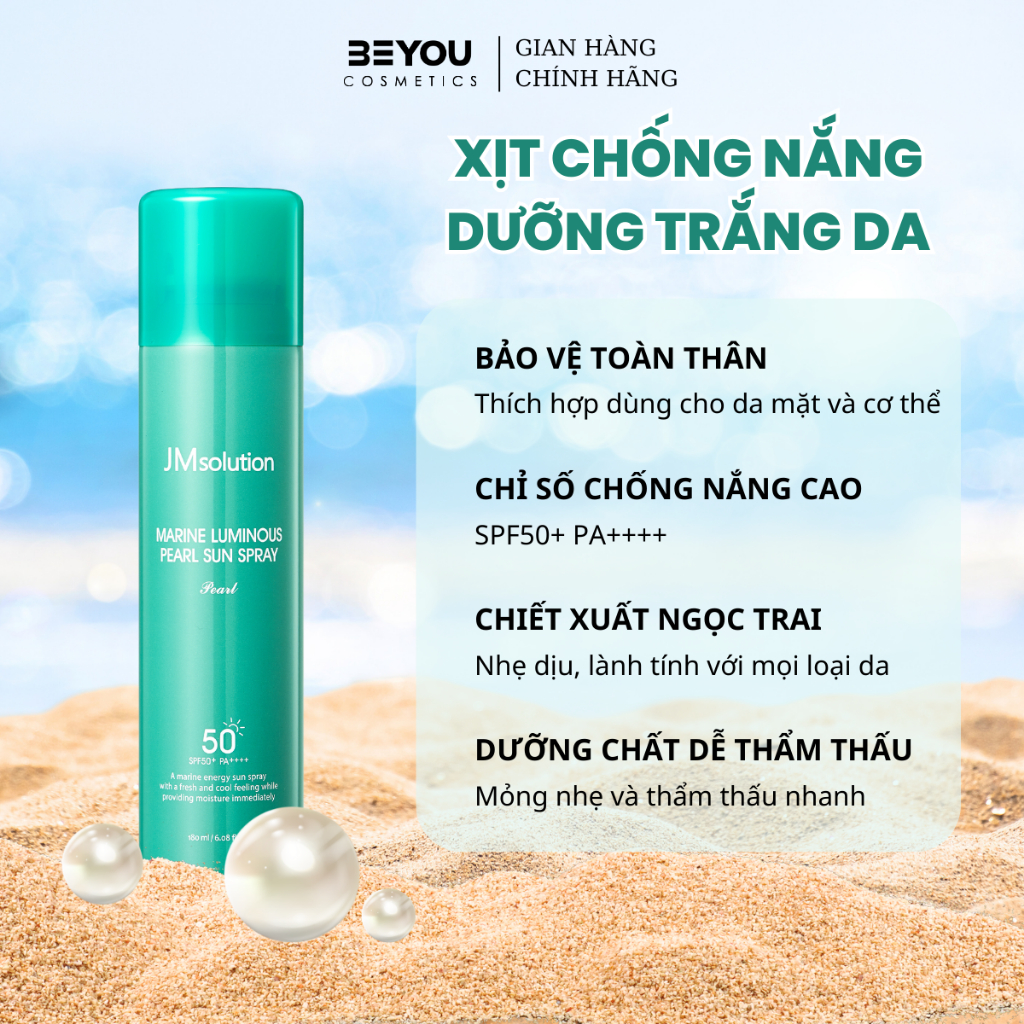 Kem chống nắng JMsolution marine luminous pearl sun spray 180ml SPF 50 ...