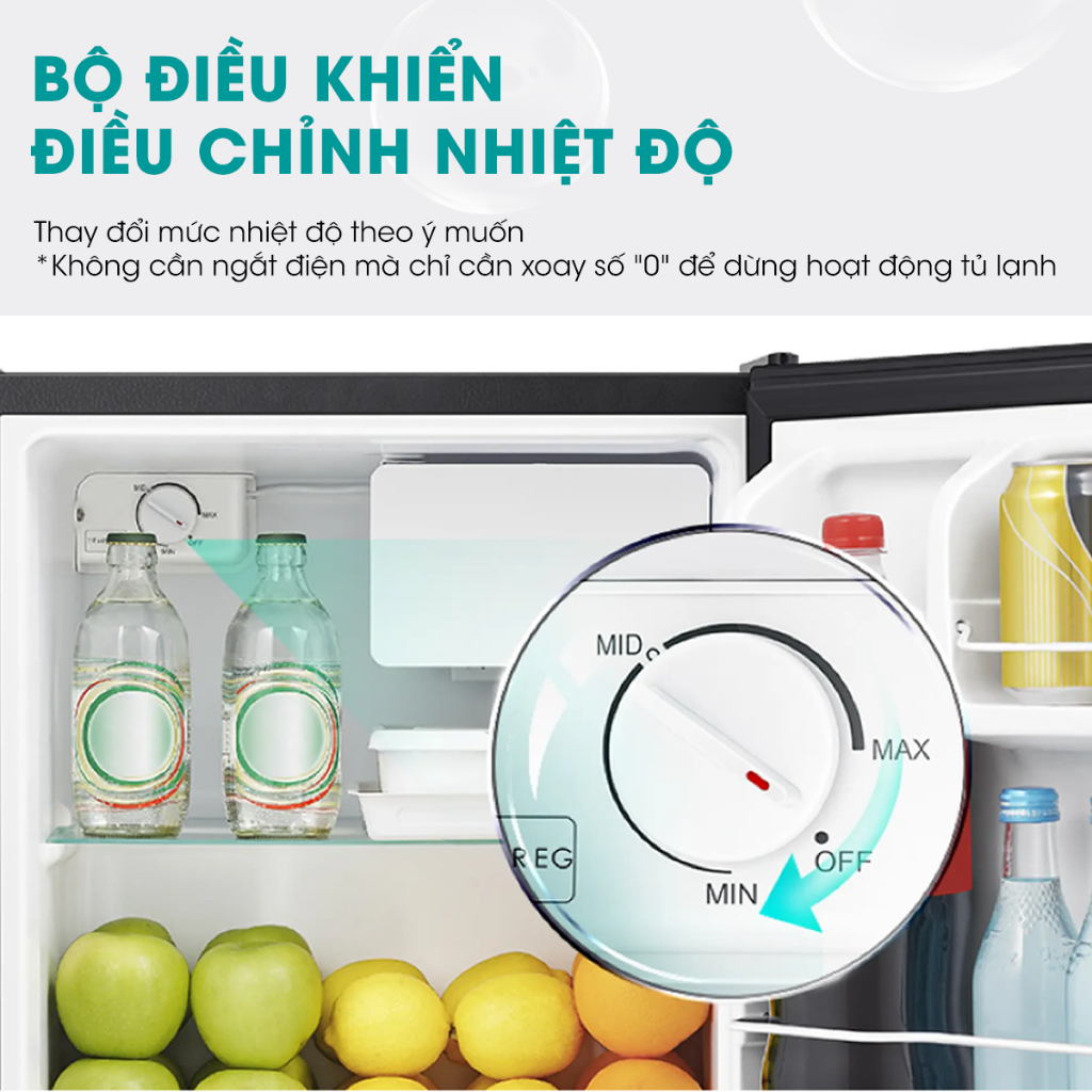 Tủ lạnh Mini Hisense  45 lít HR05DB - Tiết kiệm | Làm lạnh nhanh | Ngăn đông riêng - Hàng Chính Hãng - Bảo Hành 2 Năm