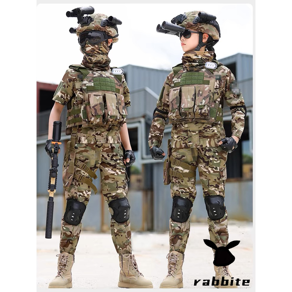 Bộ Đồ Rằn Ri Trẻ Em Kèm Mũ Đủ Size Từ 1 Đến 12 Tuổi trang phục Nghành ...
