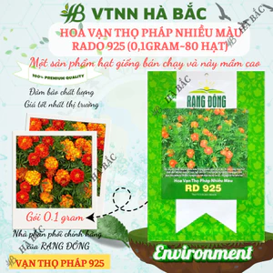 Hạt giống Hoa Vạn Thọ Pháp Nhiều Màu Rado 925 (0,1gram~80 hạt) trồng chậu dịp Tết