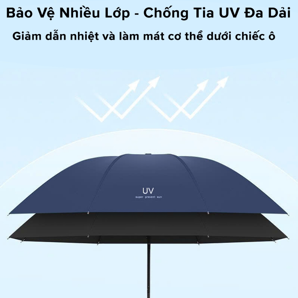 Ảnh Dù Che Mưa Nắng,Ô Chống Tia UV, Ô Dù 8 Nan Cầm Tay Gấp Gọn Tiện Lợi Chính Hãng Amalife 3