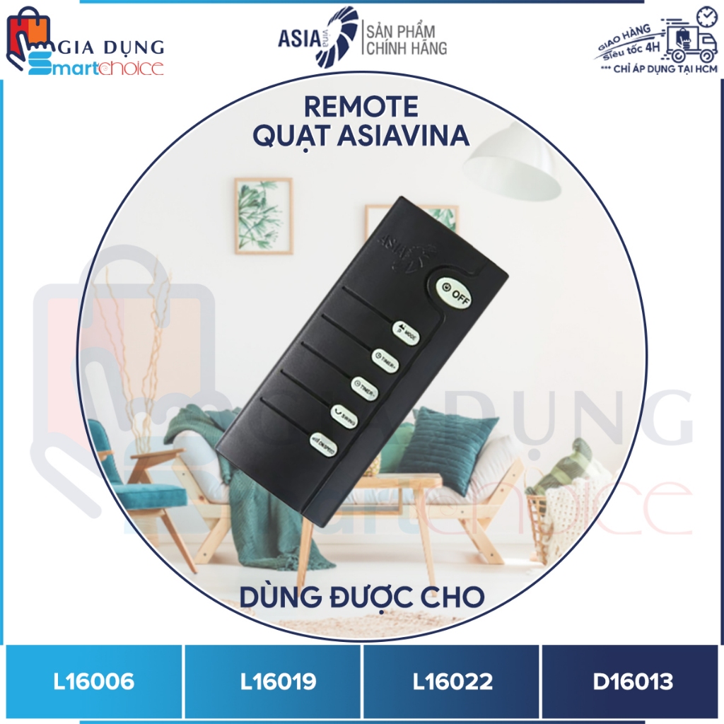 Remote Quạt ASIA, Remote Quạt ASIAVINA, Hàng Chính Hãng, Điều Khiển Từ ...