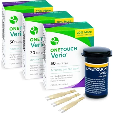 Date 2027 Que thử đường huyết OneTouch Verio mẫu mới 2026 date 2027 – Hộp 30 que