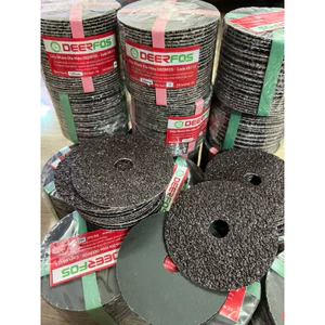 LỐC 25 MIẾNG ĐĨA NHÁM TRÒN 125MM CÁT ĐEN P16/ CÁT ĐỎ P24 DEERFOS