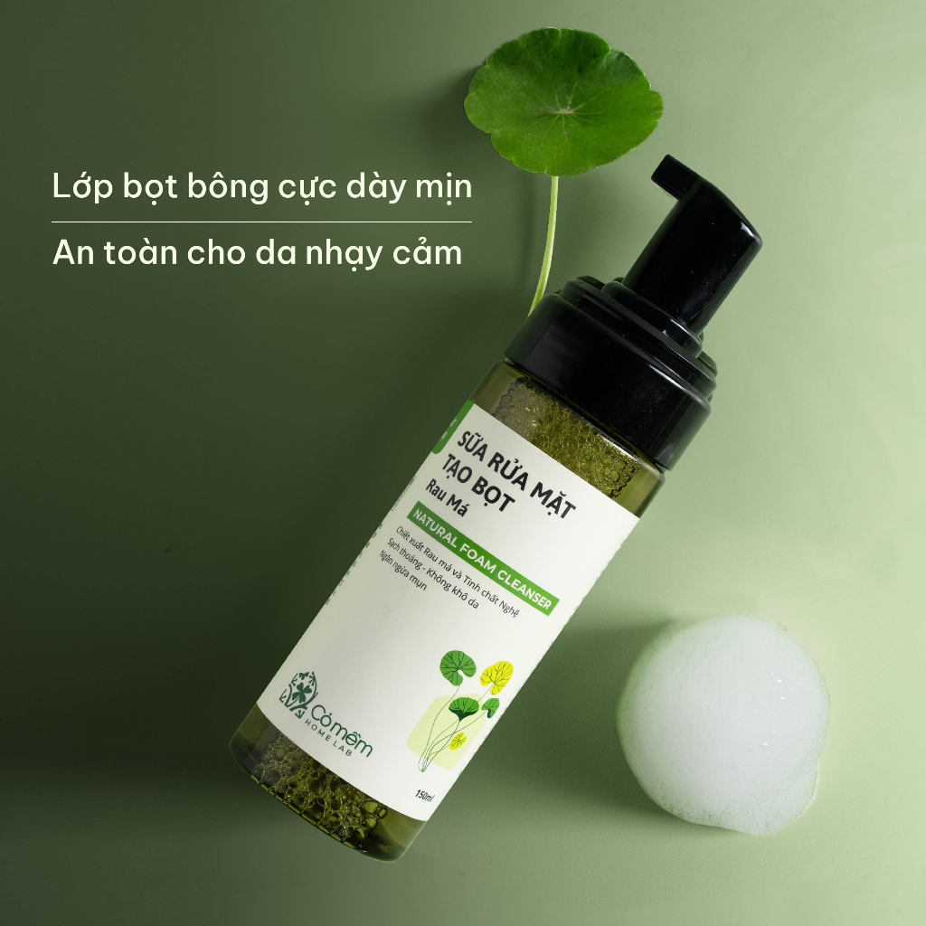 Ảnh Sữa Rửa Mặt Tạo Bọt Cho Da Dầu Mụn Mềm Mịn Làm Sạch Sâu Rau Má Cỏ Mềm 150ml 3