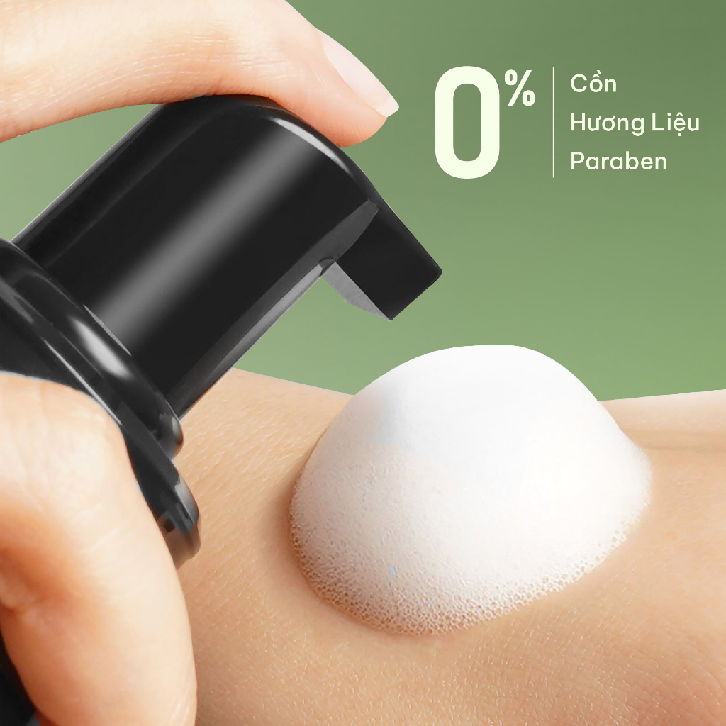 Ảnh Sữa Rửa Mặt Tạo Bọt Cho Da Dầu Mụn Mềm Mịn Làm Sạch Sâu Rau Má Cỏ Mềm 150ml 4