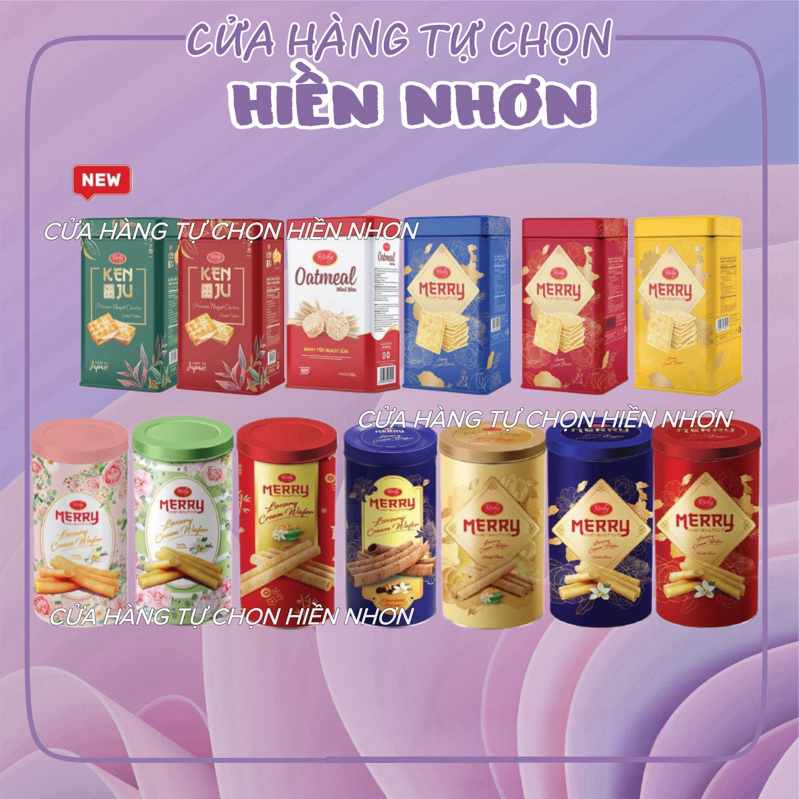[TẾT 2026] Bánh quế lon Merry đủ mẫu | Shopee Việt Nam
