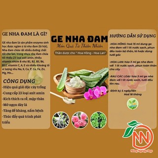 GE Nha Đam - Phân Bón Hữu Cơ Cho Hoa Lan, Hoa Hồng, Rau Củ Quả
