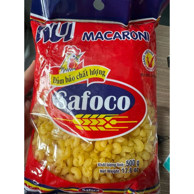 Nui xoắn, nui ống  Safoco