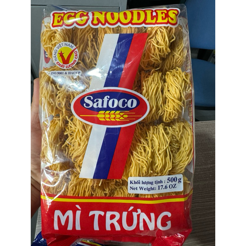 (500gr) Mì trứng sợi nhỏ Safoco