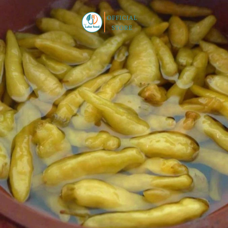 Ớt Xanh Ngâm Tứ Xuyên Gói 1kg Nội Địa Trung - Vị Cay Nồng, Giòn Tan, Ăn Kèm Đồ Nướng Siêu Ngon