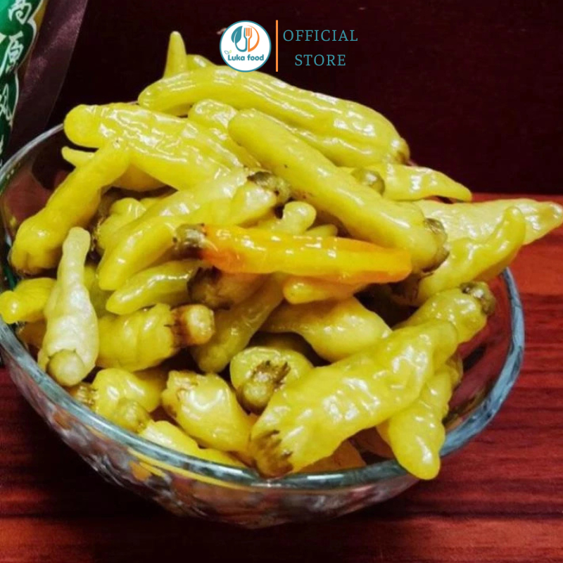 Ớt Xanh Ngâm Tứ Xuyên Gói 1kg Nội Địa Trung - Vị Cay Nồng, Giòn Tan, Ăn Kèm Đồ Nướng Siêu Ngon