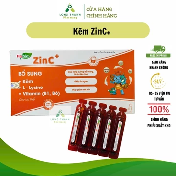Kẽm hữu cơ Fitolabs ZinC cho bé - Giúp tăng sức đề kháng, giúp bé ăn ngon, giảm mệt mỏi cho bé (Hộp 20 ống)