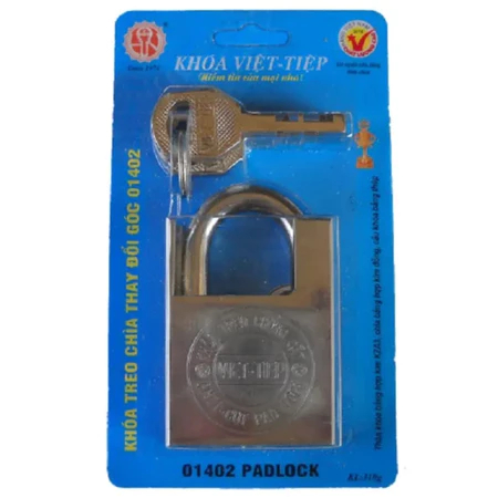Ổ khóa Việt Tiệp chống cắt đủ các cầu 8, 10, 12 kèm 4 chìa khóa, khóa inox chống cắt Việt Tiệp