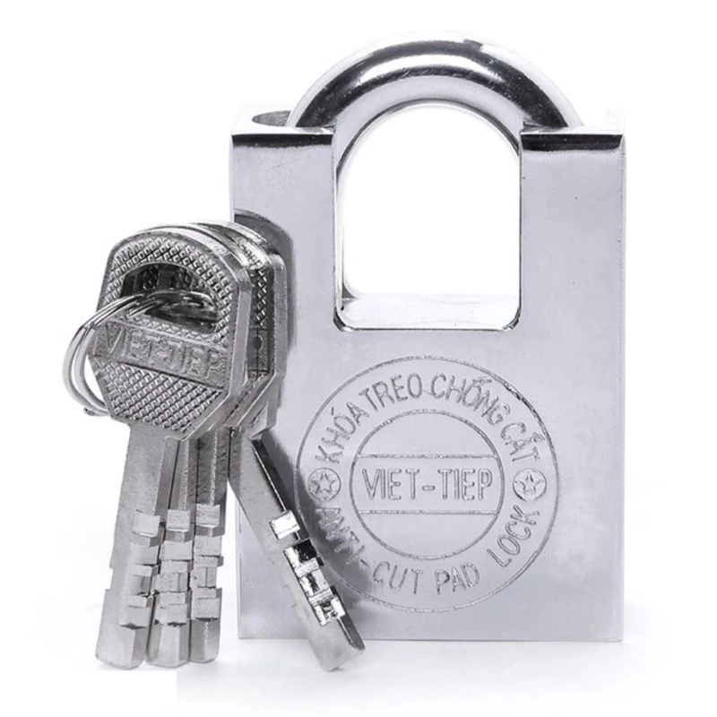 Ổ khóa Việt Tiệp chống cắt đủ các cầu 8, 10, 12 kèm 4 chìa khóa, khóa inox chống cắt Việt Tiệp