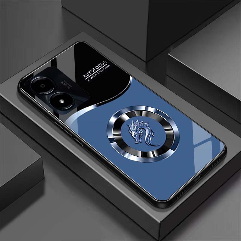 Ốp Lưng cho VIVO Y16, Y22, Y22S, Y55 2022 Mặt lưng kính cường lực, cao cấp Họa tiết